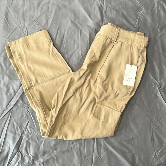 a new day Pants - Women's Tan Pants By A New Day (60X58L) Business Casual Slacks stretchy